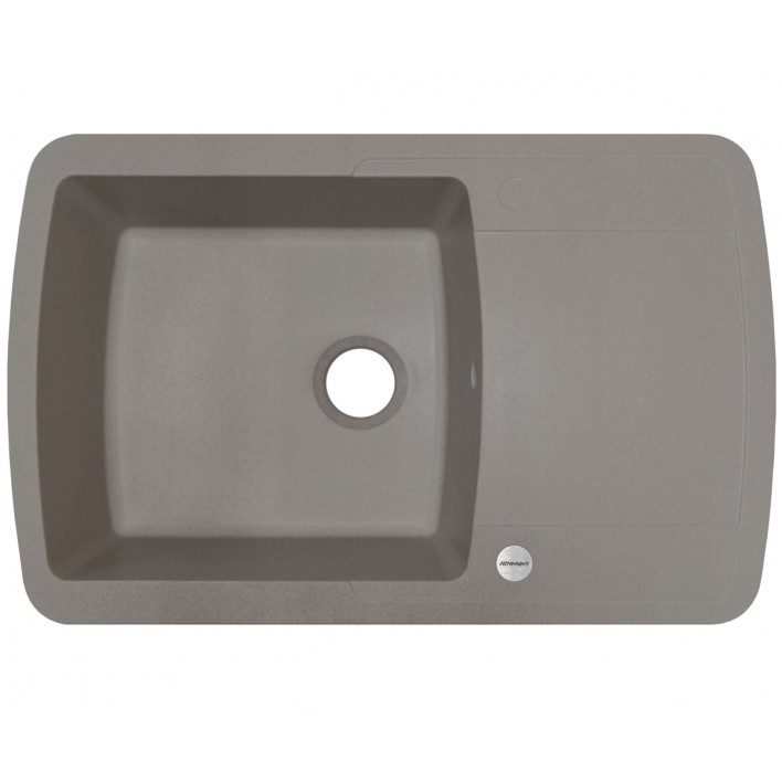 Гранітна мийка ADAMANT OPTIMAKS 780X500X200 07 S в кольорі терра з сифоном