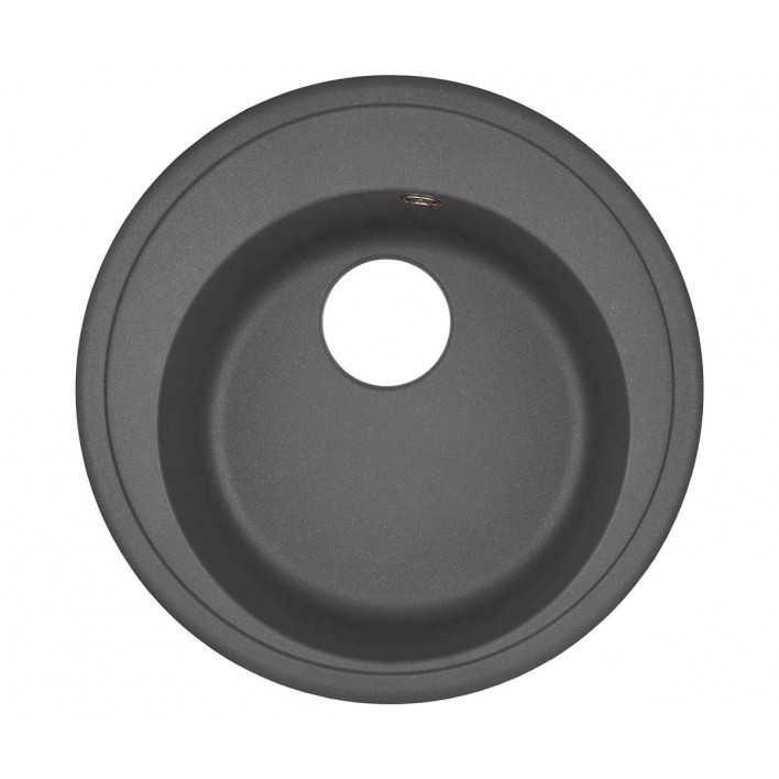 Мийка кругла з сифоном ADAMANT SUN 510X200 04 S в кольорі темно сірий з сифоном