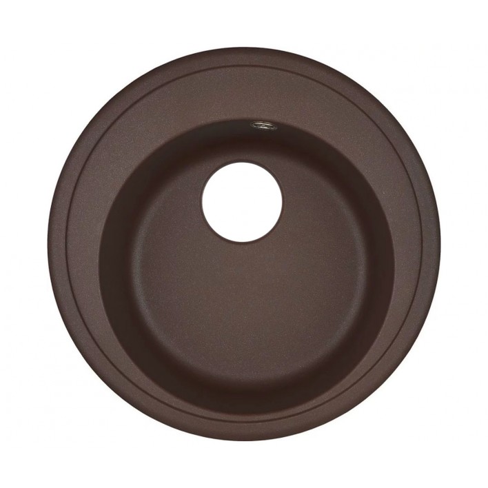 Купити Мийка кругла з сифоном ADAMANT SUN 510X200 05 S в кольорі коричневий з сифоном - Адамант 