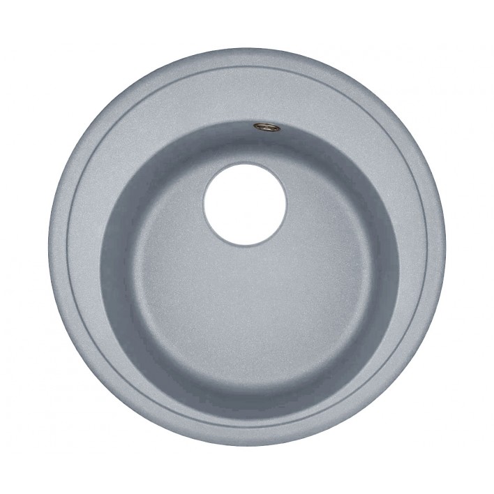  Купити Мийка кругла з сифоном ADAMANT SUN 510X200 09 S в кольорі світло сірий з сифоном - Адамант 