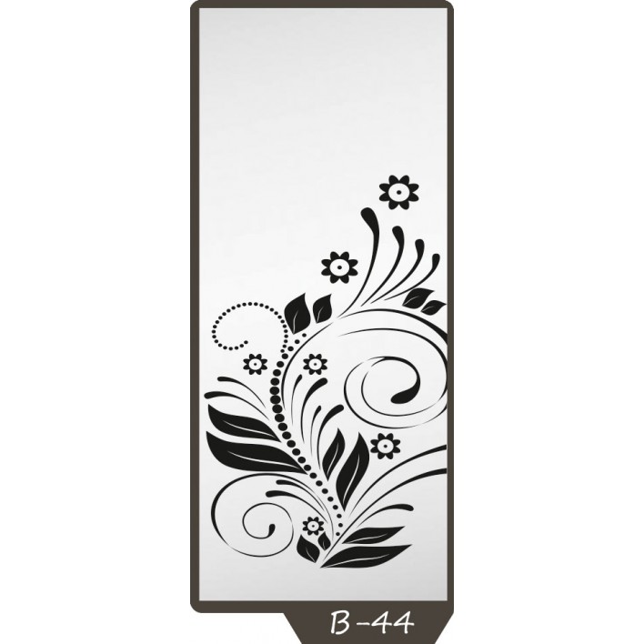 Купить Пескоструйный рисунок на 1 дверь рисунок B-44 - Феникс в Житомире