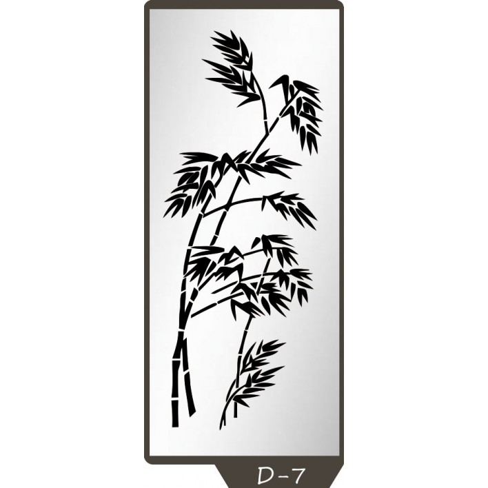 Пескоструйный рисунок на 1 дверь рисунок D-7 - Феникс 