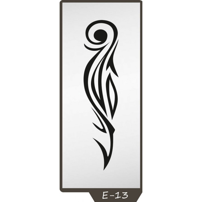 Піскоструминний малюнок на 1 двері малюнок E-13