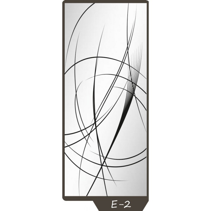 Піскоструминний малюнок на 1 двері малюнок E-2