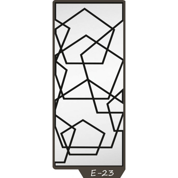  Пескоструйный рисунок на 1 дверь рисунок E-23 - Феникс 