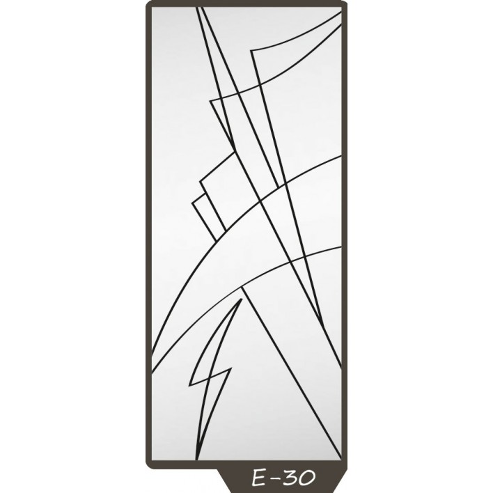 Піскоструминний малюнок на 1 двері малюнок E-30