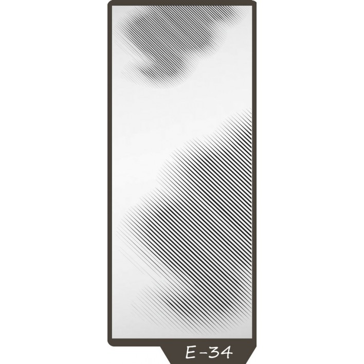 Піскоструминний малюнок на 1 двері малюнок E-34