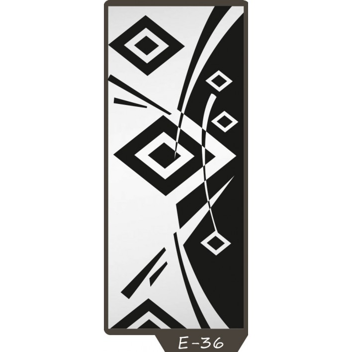 Купити Піскоструминний малюнок на 1 двері малюнок E-36 - Фенікс в Житомирі