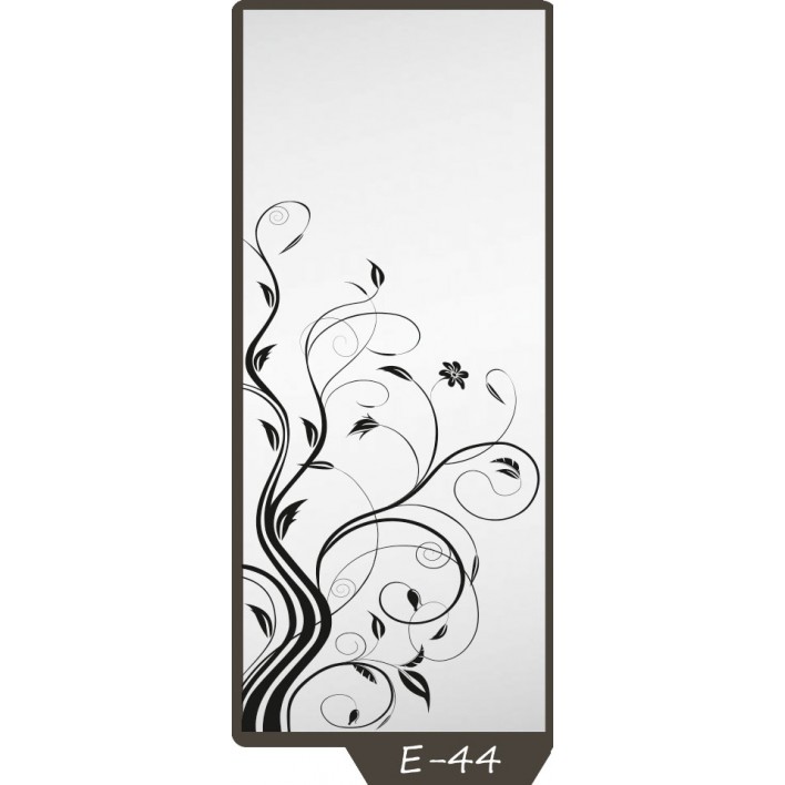  Пескоструйный рисунок на 1 дверь рисунок E-44 - Феникс 
