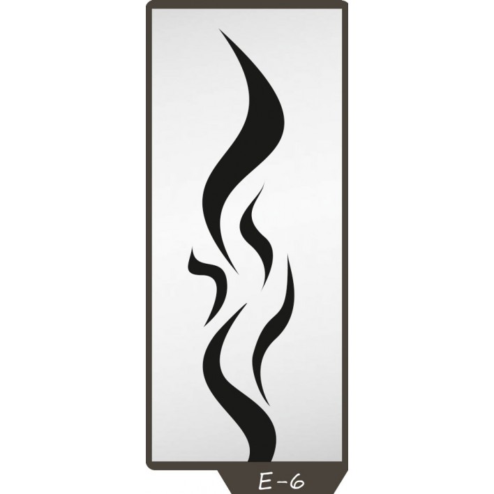  Пескоструйный рисунок на 1 дверь рисунок E-6 - Феникс 