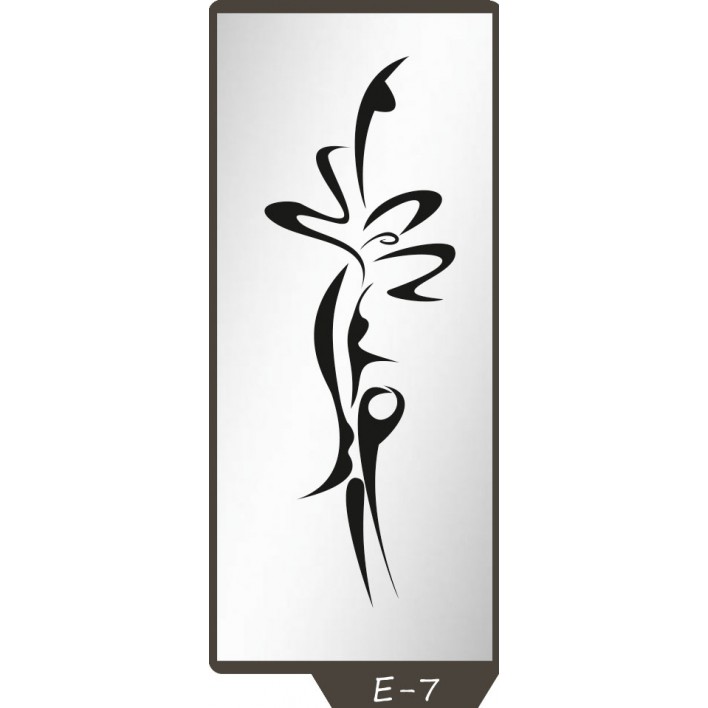 Пескоструйный рисунок на 1 дверь рисунок E-7 - Феникс 