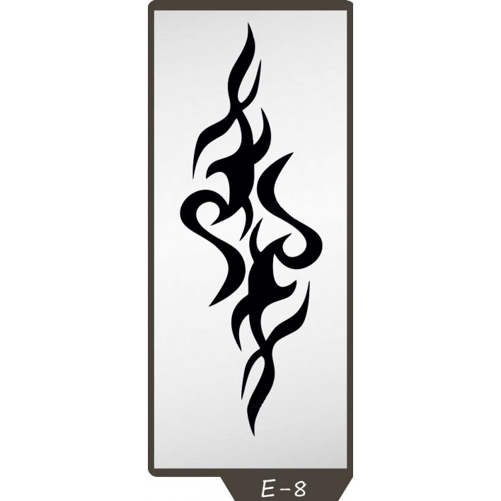  Пескоструйный рисунок на 1 дверь рисунок E-8 - Феникс 