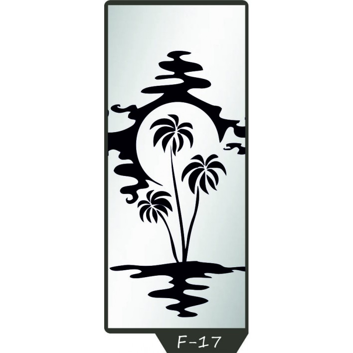 Купить Пескоструйный рисунок на 1 дверь рисунок F-17 - Феникс в Херсоне