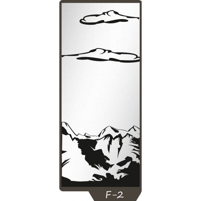 Пескоструйный рисунок на 1 дверь рисунок F-2 - Феникс 