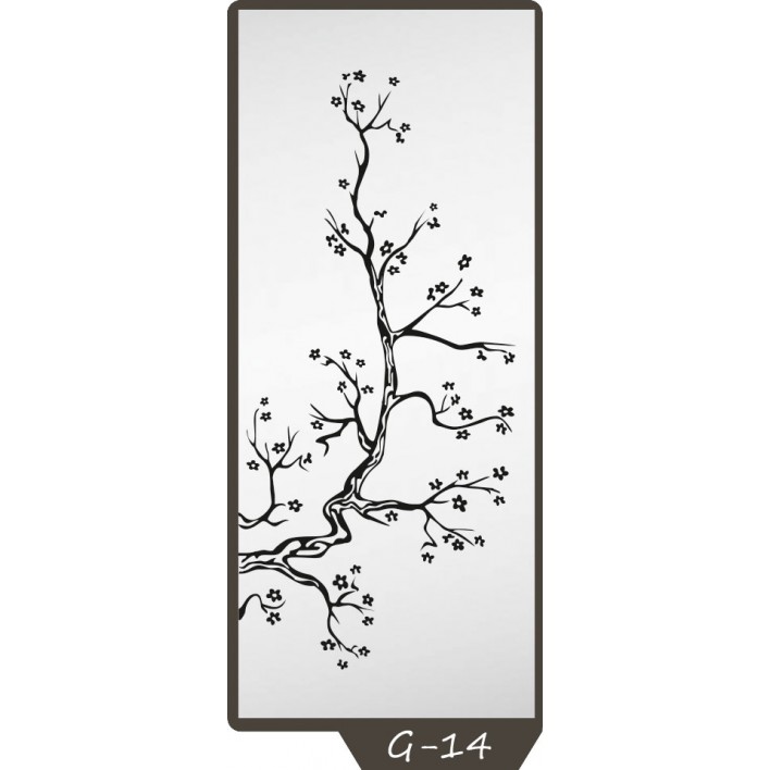 Пескоструйный рисунок на 1 дверь рисунок G-14