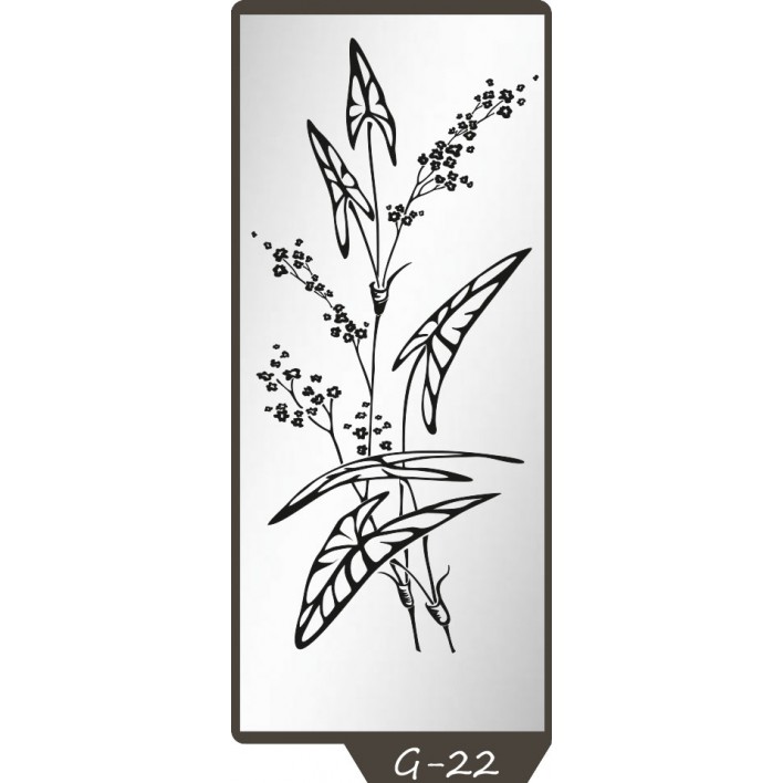 Купити Піскоструминний малюнок на 1 двері малюнок G-22 - Фенікс в Житомирі