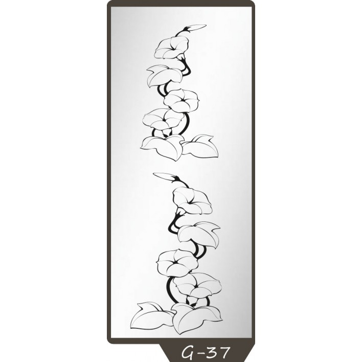  Пескоструйный рисунок на 1 дверь рисунок G-37 - Феникс 