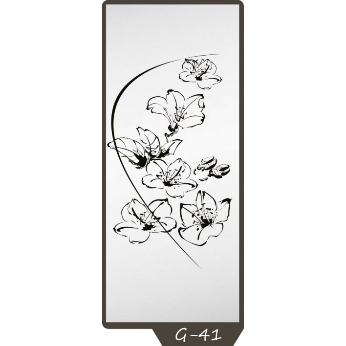 Купити Піскоструминний малюнок на 1 двері малюнок G-41 - Фенікс в Житомирі