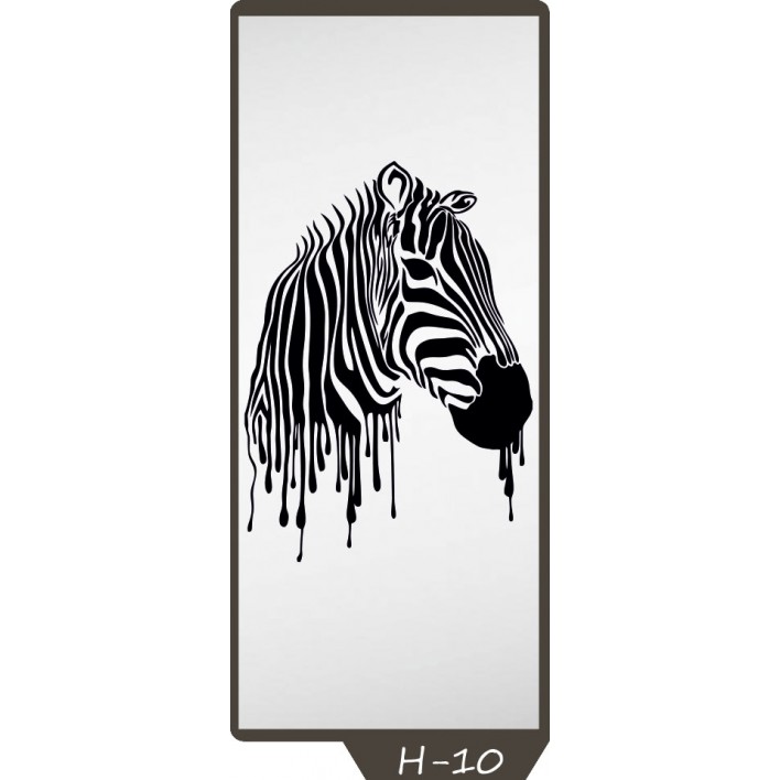 Купить Пескоструйный рисунок на 1 дверь рисунок H-10 - Феникс в Житомире