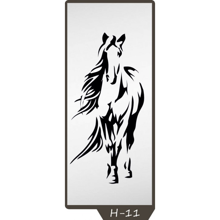 Купити Піскоструминний малюнок на 1 двері малюнок H-11 - Фенікс в Житомирі