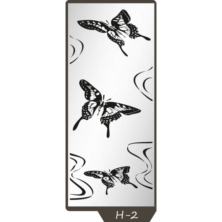 Купити Піскоструминний малюнок на 1 двері малюнок H-2 - Фенікс в Херсоні
