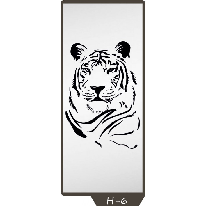 Купить Пескоструйный рисунок на 1 дверь рисунок H-6 - Феникс в Херсоне