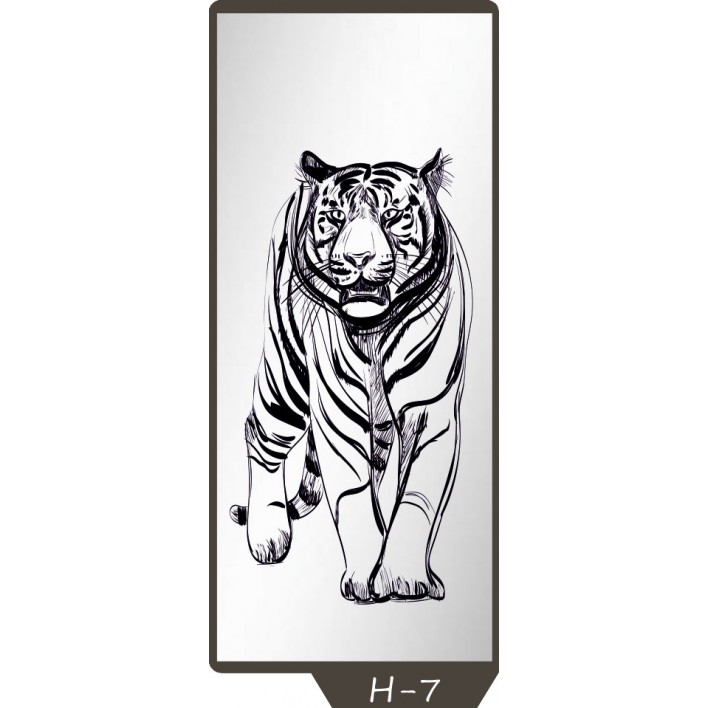 Купити Піскоструминний малюнок на 1 двері малюнок H-7 - Фенікс в Херсоні