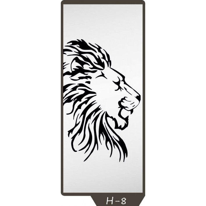 Купить Пескоструйный рисунок на 1 дверь рисунок H-8 - Феникс в Херсоне