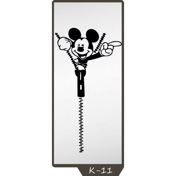 Пескоструйный рисунок на 1 дверь рисунок K-11 - Феникс 