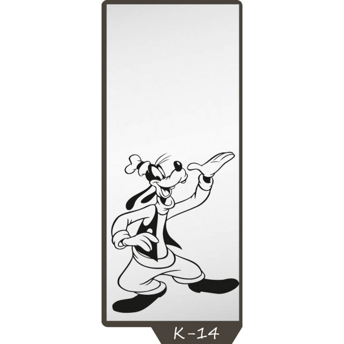 Купить Пескоструйный рисунок на 1 дверь рисунок K-14 - Феникс в Херсоне
