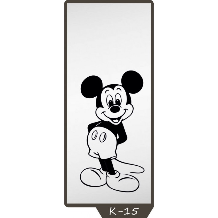 Піскоструминний малюнок на 1 двері малюнок K-15