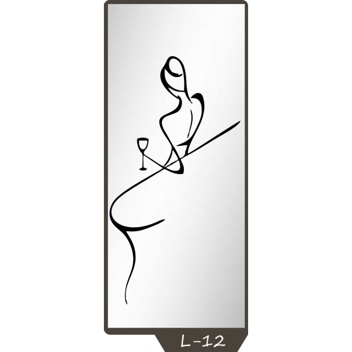 Купити Піскоструминний малюнок на 1 двері малюнок L-12 - Фенікс в Ізмаїлі