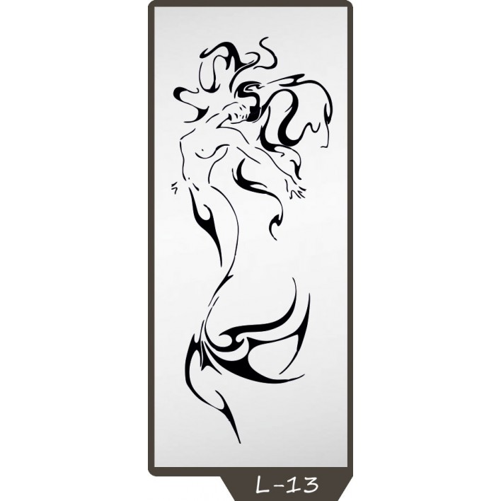 Купити Піскоструминний малюнок на 1 двері малюнок L-13 - Фенікс в Ізмаїлі