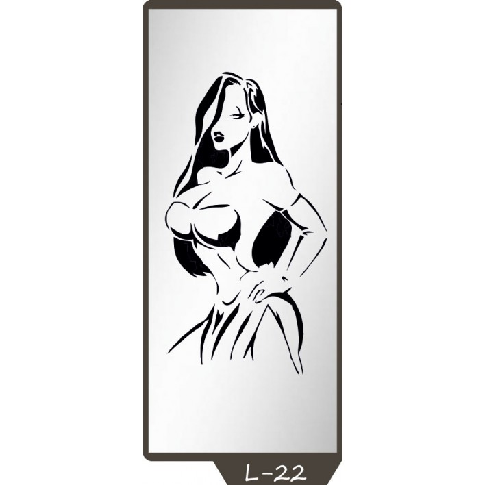 Купити Піскоструминний малюнок на 1 двері малюнок L-22 - Фенікс в Житомирі
