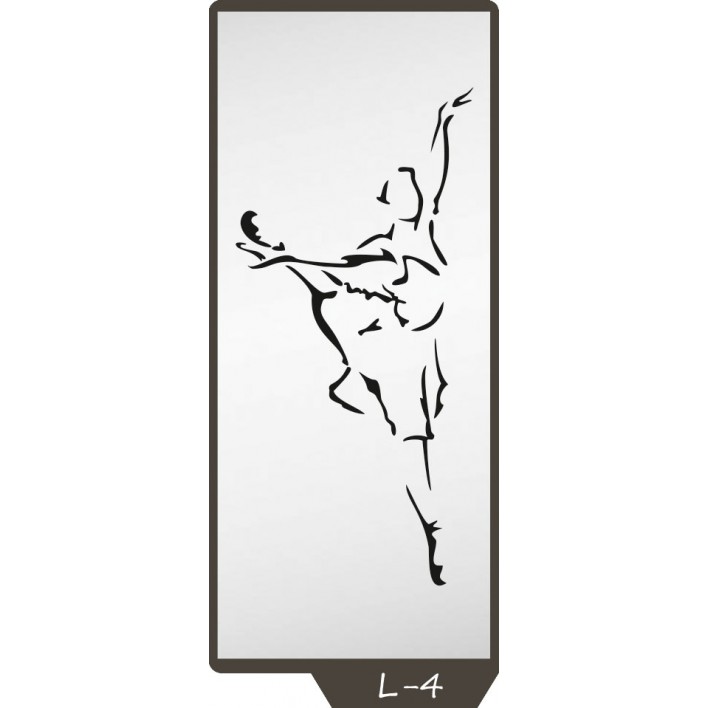  Пескоструйный рисунок на 1 дверь рисунок L-4 - Феникс 