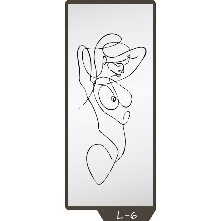 Купити Піскоструминний малюнок на 1 двері малюнок L-6 - Фенікс у Вінниці