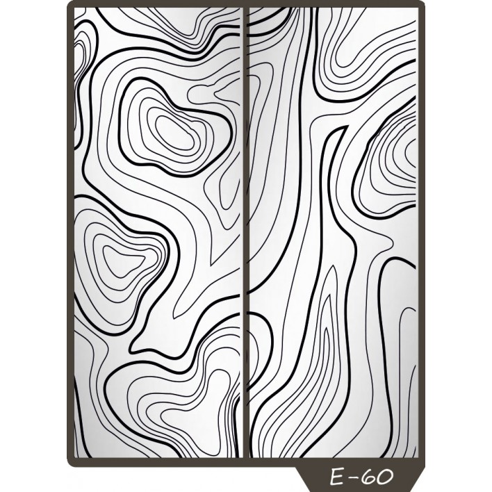 Пескоструйный рисунок на 2 двери рисунок E-60