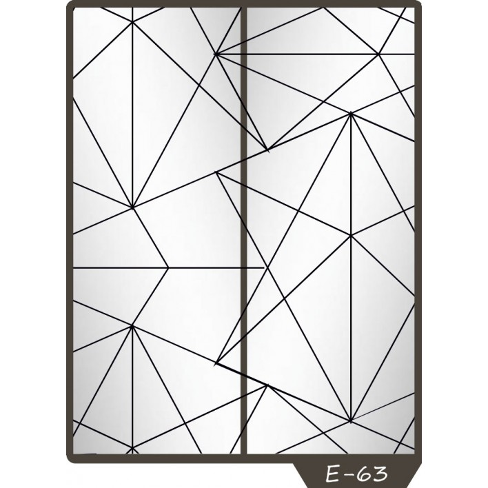 Пескоструйный рисунок на 2 двери рисунок E-63