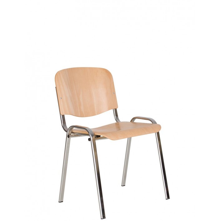 ISO wood chrome офісний стілець
