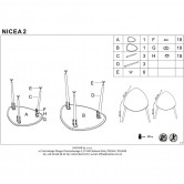 Комплект журнальних столів NICEA 2 HALMAR
