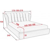 Купити Ліжко олімпія 180х200 - Аліс меблі 