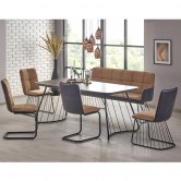 Купить Стол обеденный BOSTON и стулья K268 (4 шт)/Sofa L1 - Halmar в Херсоне