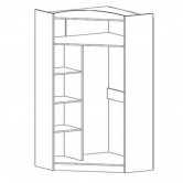 Купить Шкаф угловой 2Д Дисней  - Мебель Сервис в Житомире