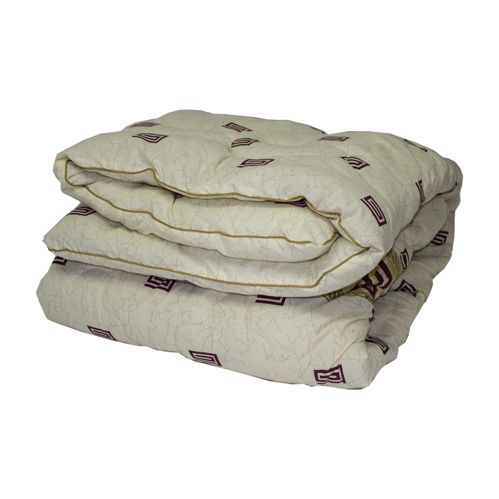 Одеяло Караван, бязь, шерстипон (50% шерсти) 400 г/м2 евро 200х220