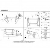 Стол обеденный KONAMI и стулья K436 (4 шт)