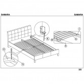 Ліжко SAMARA HALMAR 160 (білий)