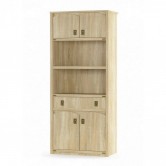  Книжный шкаф Валенсия 4Д1Ш  - Мебель Сервис 
