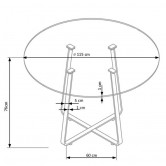 Стол обеденный LOOPER и стулья K282 (4 шт) - Halmar 