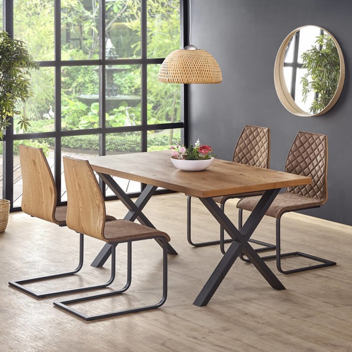 Стол обеденный XAVIER и стулья K280 (5 шт) - Halmar 