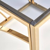 Стол журнальный UNIVERSE gold HALMAR (квадрат)